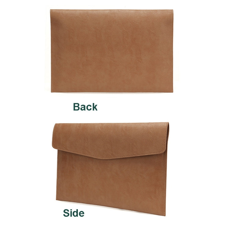 PU Leather Litchi Pattern Sleeve Case For 13.3 Inch Laptop, Style: Liner Bag + Power Bag (Black)