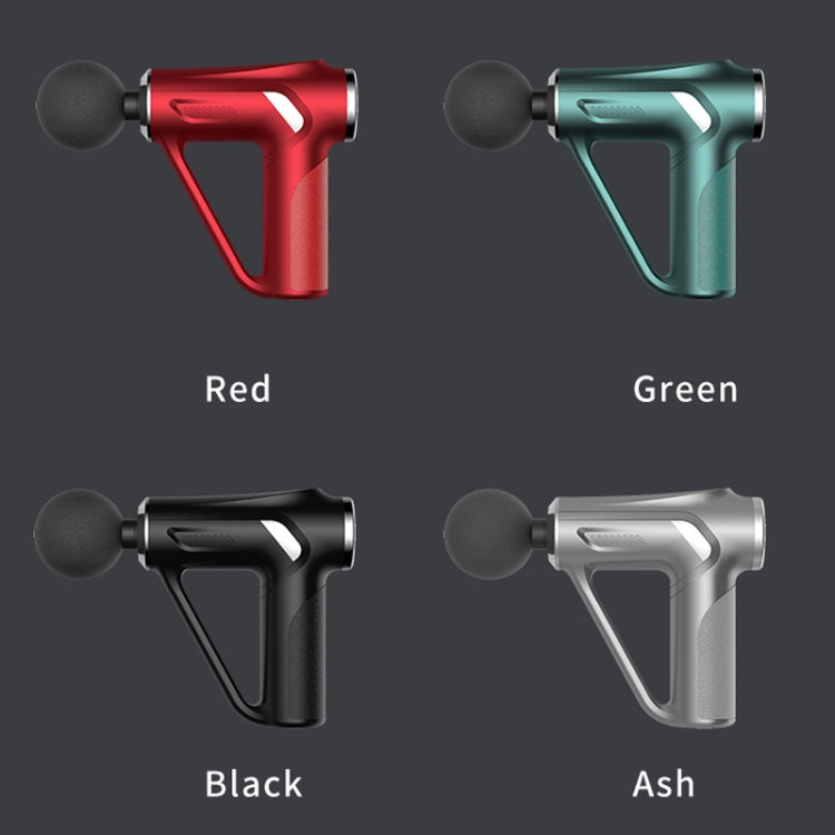 HB-008 Triangular Electric Fascia Gun Body Massage Gun, Specification: Button Style(Silver)