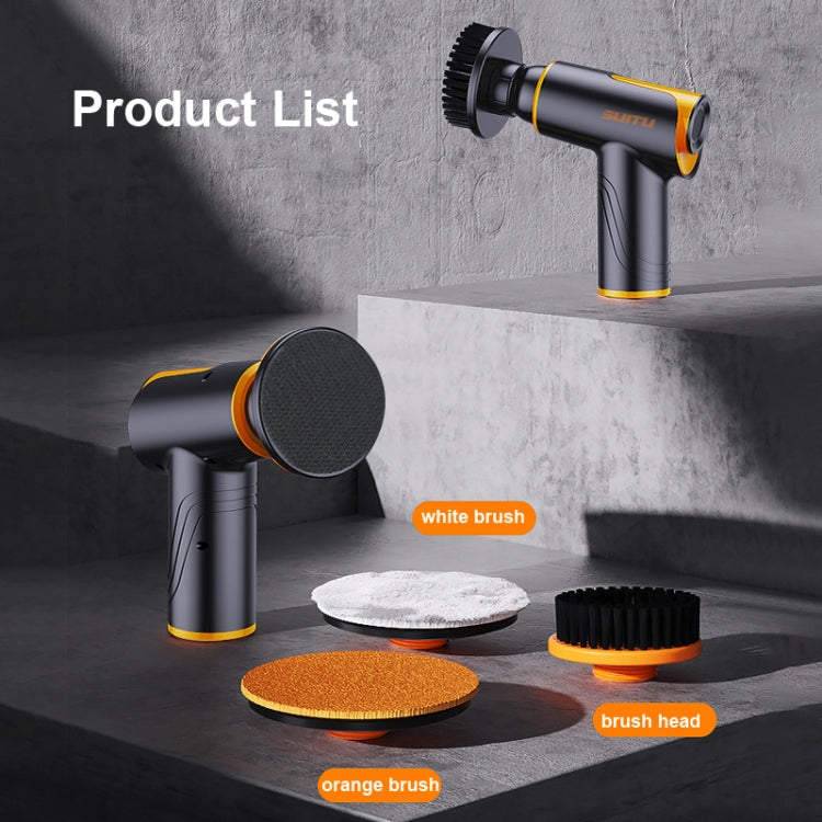 SUITU ST-6602 100W 1800RPM Wireless Car Waxing Machine Car Polishing Machine(Orange) - free shipping - PMC TechLife - Order now!