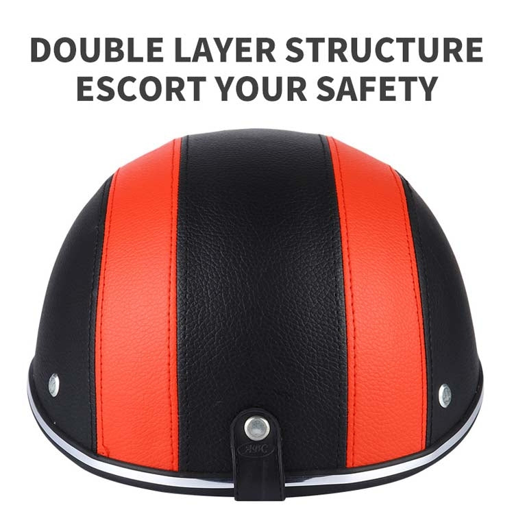 BSDDP A0322 Summer Half Helmet Lightweight Safety Helmet(Orange) - Protective Helmet & Masks by BSDDP | Online Shopping South Africa | PMC Jewellery | Buy Now Pay Later Mobicred