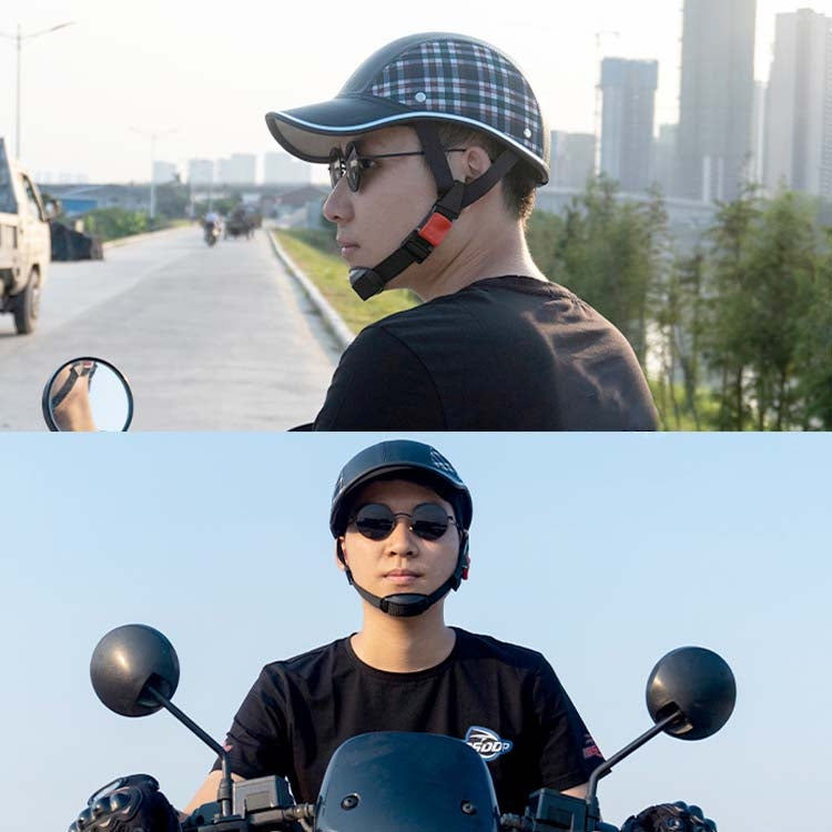 BSDDP A0322 Summer Half Helmet Lightweight Safety Helmet(Black Lattice) - Protective Helmet & Masks by BSDDP | Online Shopping South Africa | PMC Jewellery | Buy Now Pay Later Mobicred