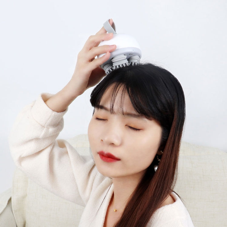 Electric Silicone Contacts Head Massager, Specification: English(White) - free shipping - PMC TechLife - Order now!