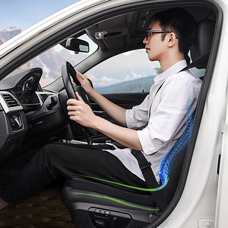 QFC060 V-shaped Car Memory Foam Non-slip Seat Cushion(Grey) - Seat Accessories by PMC TechLife | Online Shopping South Africa | PMC TechLife | Buy Now Pay Later Mobicred