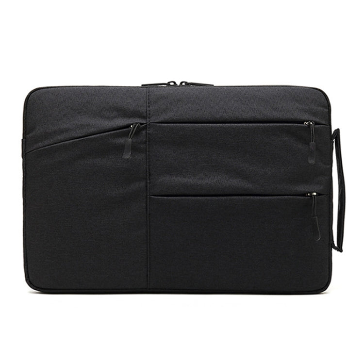 Zipper Type Polyester Business Laptop Liner Bag, Size: 15.6 Inch(Black)