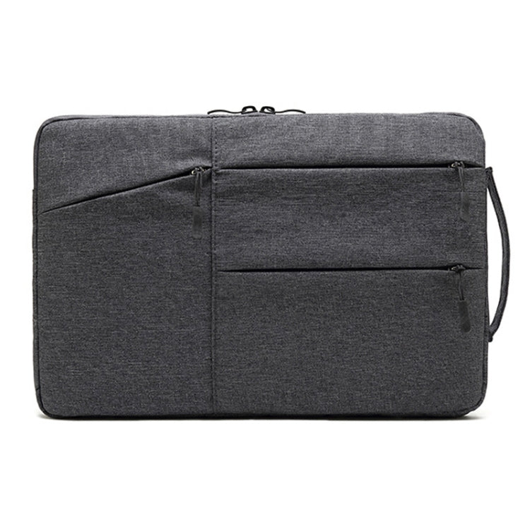Zipper Type Polyester Business Laptop Liner Bag, Size: 15.6 Inch(Dark Gray)