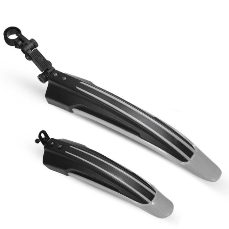 1 Set Dual Color Bicycle Mudguard Mountain Bike Fenders Set(Dark Grey)