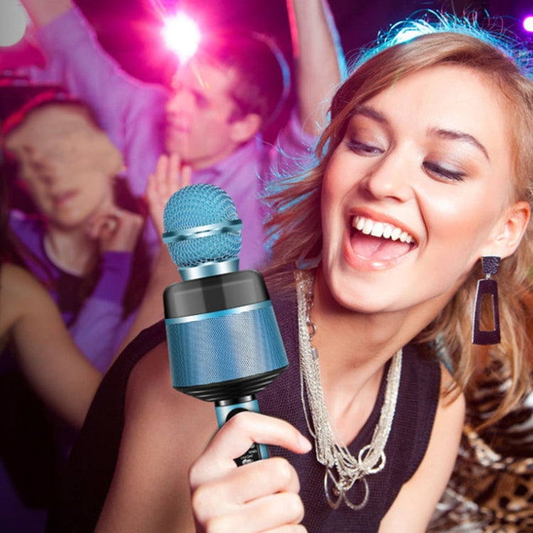 Q008 Wireless Bluetooth Live Microphone(Blue) - Microphone by PMC TechLife | Online Shopping South Africa | PMC TechLife | Buy Now Pay Later Mobicred
