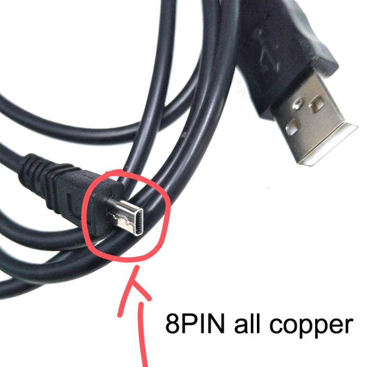 20 PCS 8Pin SLR Camera Cable USB Data Cable For Nikon UC-E6, Length: 1m Without Magnetic Ring
