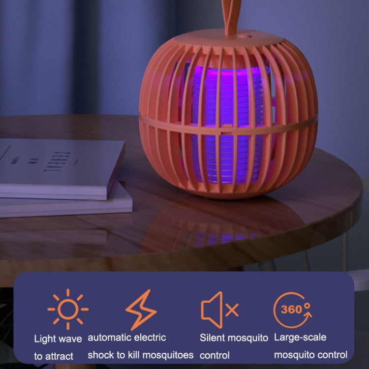 Pumpkin Night Light Mosquito Lamp USB Portable Shock Mosquito Trap(Orange)