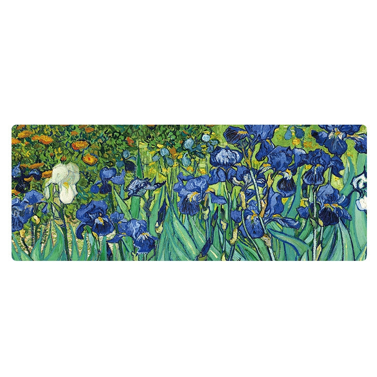 400x900x4mm Locked Am002 Large Oil Painting Desk Rubber Mouse Pad(Iris)