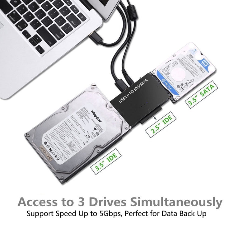 USB3.0 To SATA / IDE Easy Drive Cable External Hard Disk Adapter, Specification: AU Plug