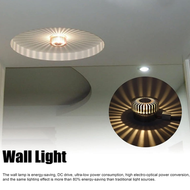 LED Aluminum Aisle Light Sunflower Corridor Lamp Decorative Light, Power source: Visible Installation 1W(Warm White) - Novelty Lighting by PMC TechLife | Online Shopping South Africa | PMC TechLife | Buy Now Pay Later Mobicred