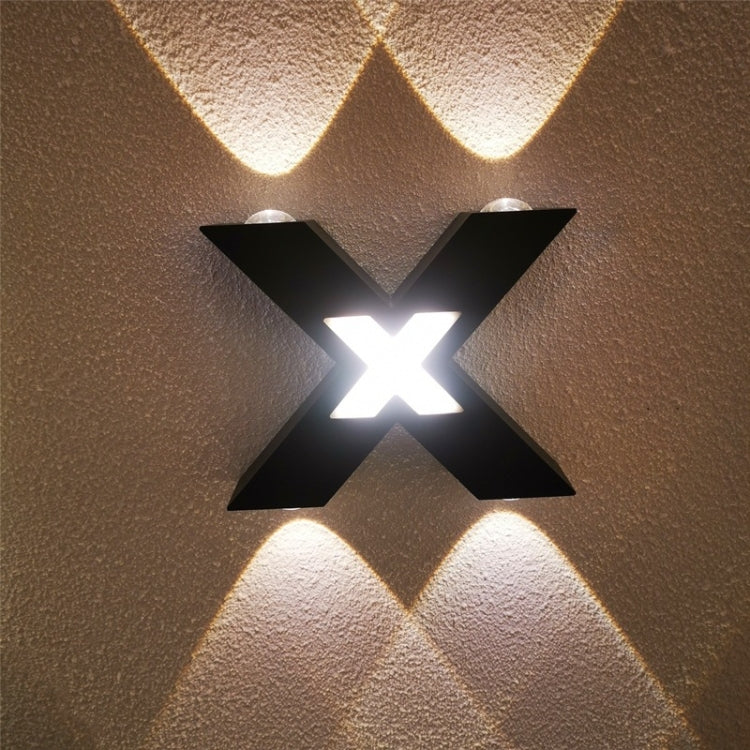 Bedroom Background Wall Lighting Outdoor Courtyard Waterproof Wall Lamp, Light color: Warm White(Black) - Wall Lamps by PMc TechLife | Online Shopping South Africa | PMc TechLife | Buy Now Pay Later Mobicred