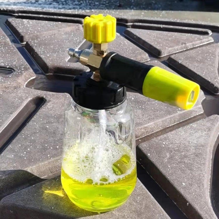 High Pressure Cleaning Machine 1/4 Quick Plug-In Joint Transparent Foam PA Pot(Foam Pot+Joint)