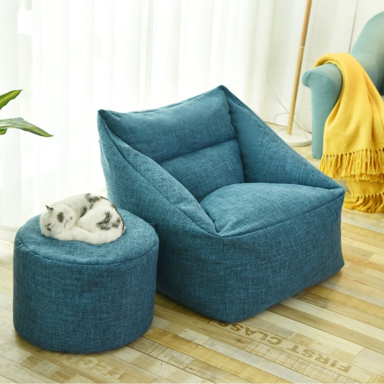 Loafers Sofa BagSkeletonless Coat, Unfilled, Specification: Chair Cloth Cover(Gemstone Blue)