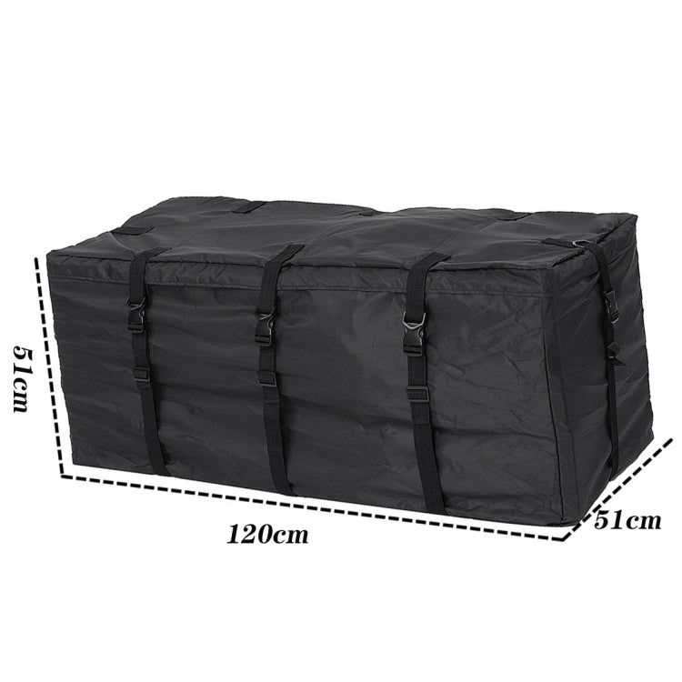 600D Water-resistant Cloth Double Zipper 8 Buckle Roof Bag Luggage Bag,Style: Only Roof Bag