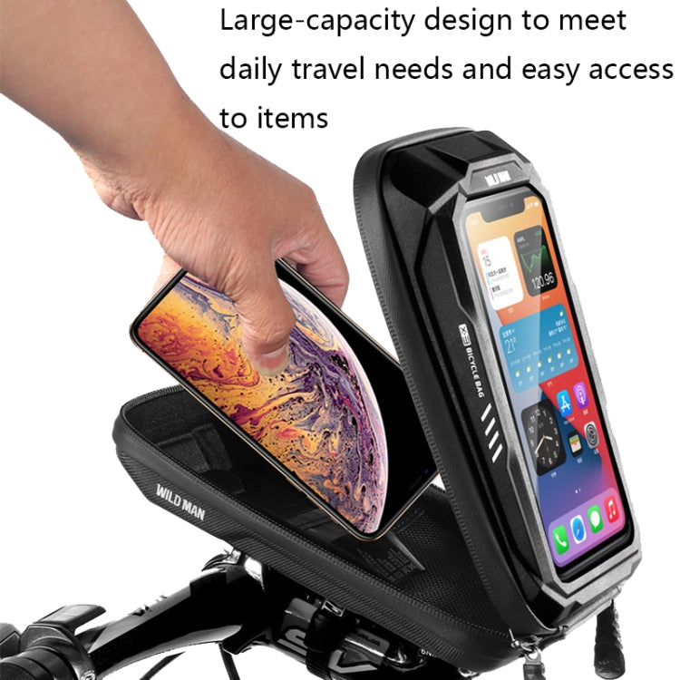 WILD MAN X3 0.5L EVA Hard Shell Bicycle Touch Screen Phone Bag(Red) - free shipping - PMC Jewellery - Order now!