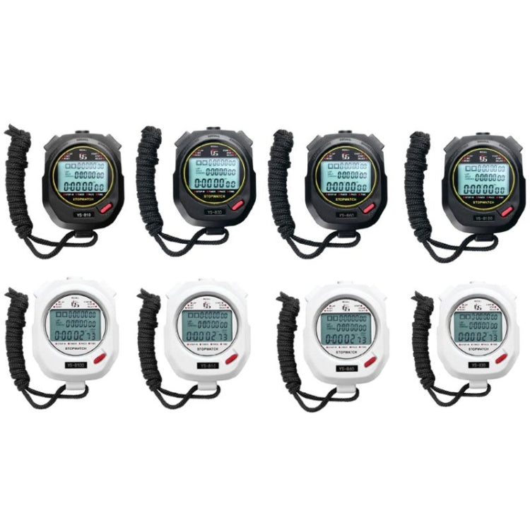 YS Electronic Stopwatch Timer Training Running Watch, Style: YS-8100 100 Memories (White) - Pedometer by PMC Jewellery | Online Shopping South Africa | PMC Jewellery | Buy Now Pay Later Mobicred