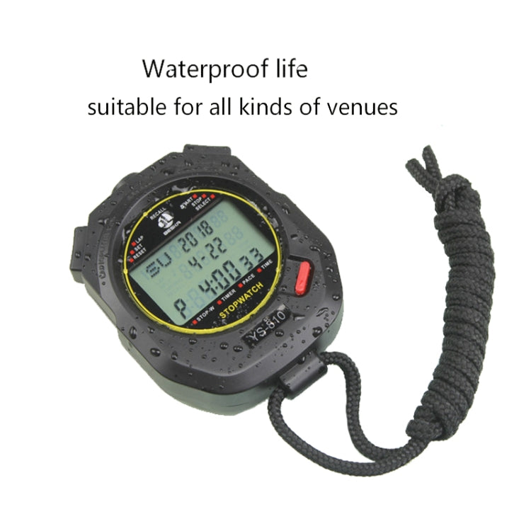 YS Electronic Stopwatch Timer Training Running Watch, Style: YS-8100 100 Memories (White) - Pedometer by PMC Jewellery | Online Shopping South Africa | PMC Jewellery | Buy Now Pay Later Mobicred