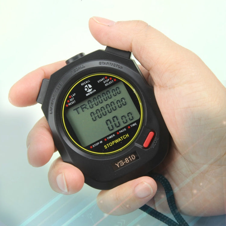 YS Electronic Stopwatch Timer Training Running Watch, Style: YS-8100 100 Memories (White) - Pedometer by PMC Jewellery | Online Shopping South Africa | PMC Jewellery | Buy Now Pay Later Mobicred