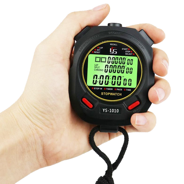 YS 3 Rows Display Luminous Stopwatch Timer Training Referee Stopwatch, Style: YS-1060 60 Memories - Pedometer by PMC Jewellery | Online Shopping South Africa | PMC Jewellery | Buy Now Pay Later Mobicred