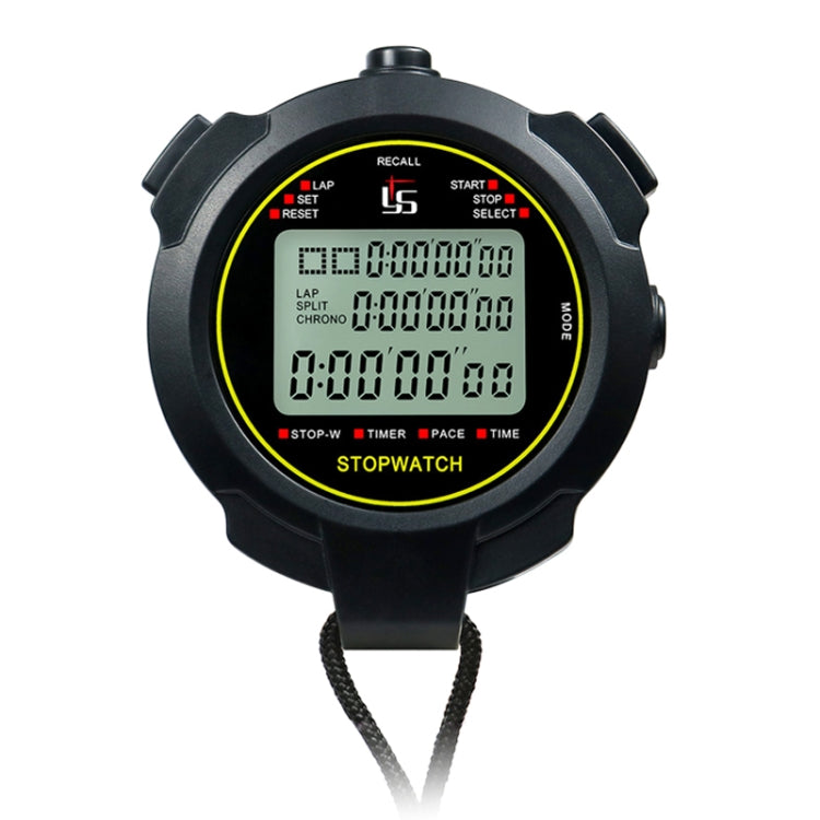 YS Stopwatch Timer Training Fitness Competition Stopwatch, Style: YS-7120 120 Memories(Black) - free shipping - PMC Jewellery - Order now!