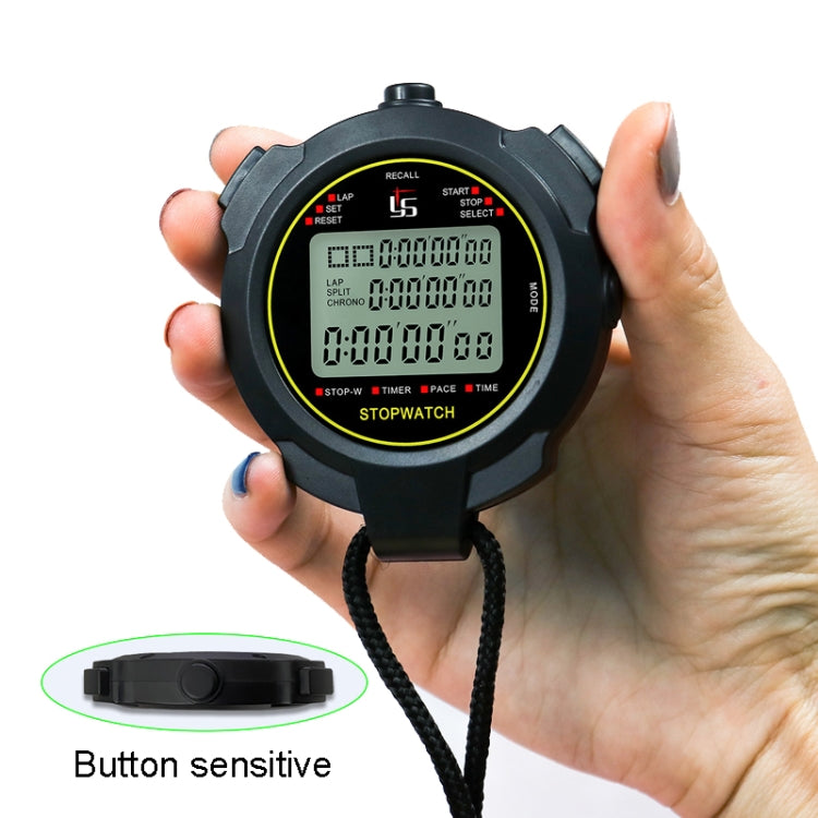 YS Stopwatch Timer Training Fitness Competition Stopwatch, Style: YS-7120 120 Memories(Black) - free shipping - PMC Jewellery - Order now!