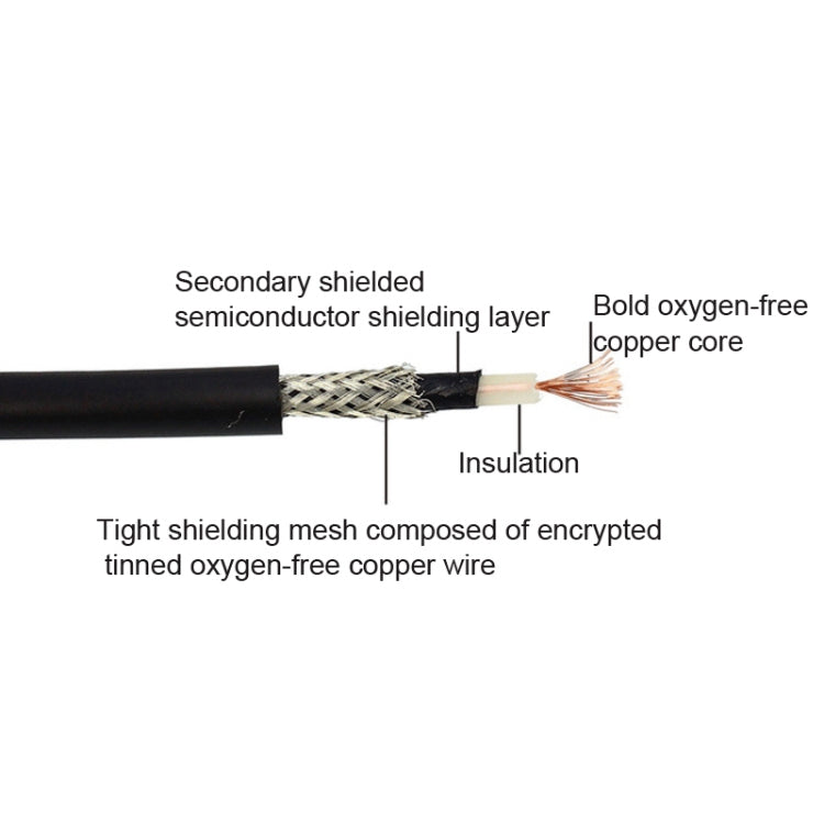 KGR Guitar Cables Guitar Effect Pedal Instrument Patch Cable, Specification: 1m