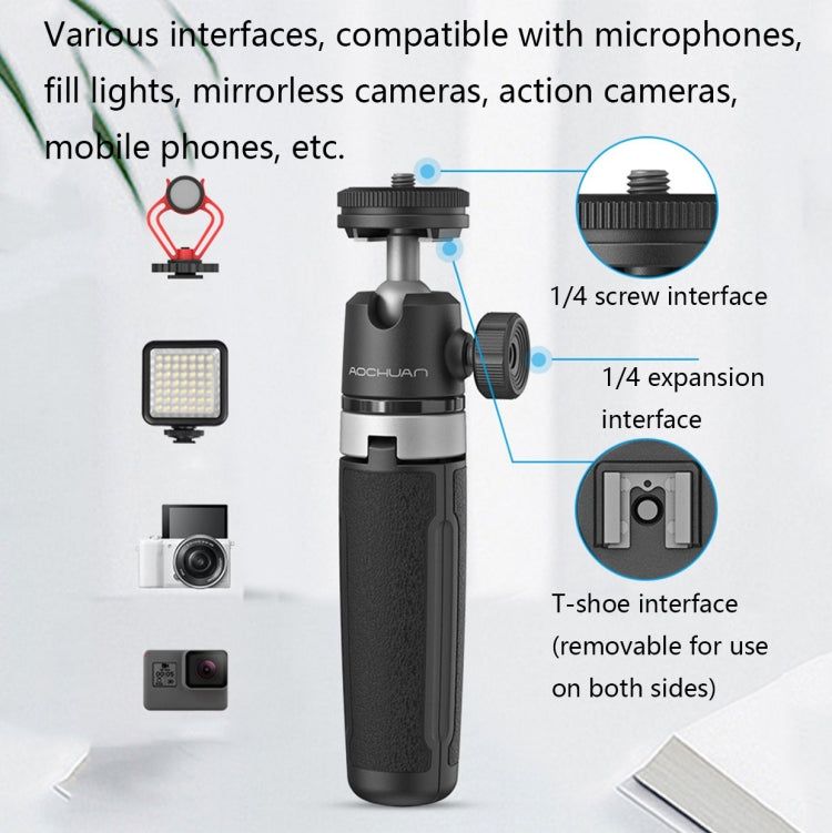 AOCHUAN MT-08 Telescopic Folding Mini Selfie Tripod