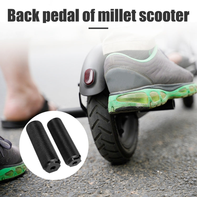 FMFXTR Bicycle Back Seat Foot Pedal Universal Back Rear Post, Color: Red Large Hole Long