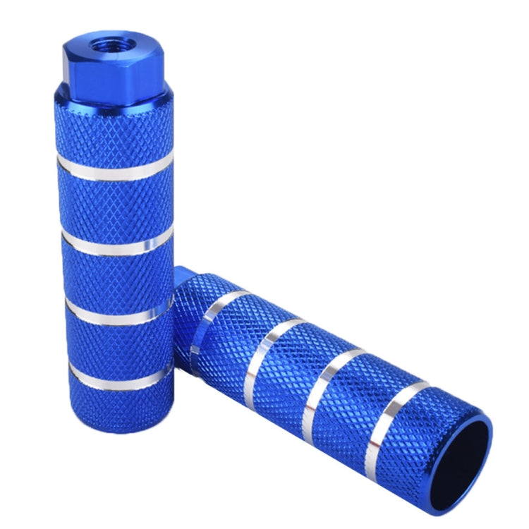 FMFXTR Bicycle Back Seat Foot Pedal Universal Back Rear Post, Color: Blue Large Hole Long