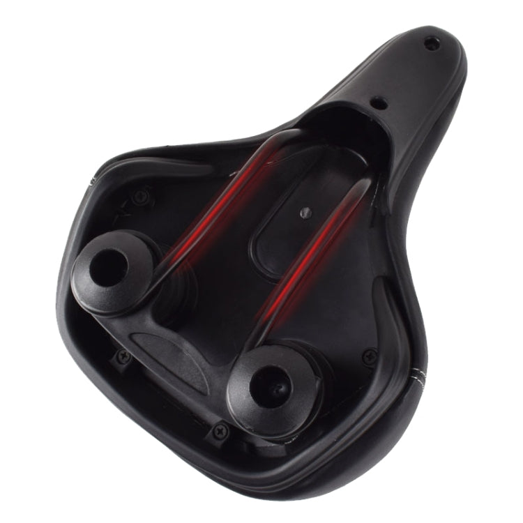FMFXTR Mountain Bicycle Cushion Saddle Soft Wide Comfortable Spring Seat Cushion(Black)