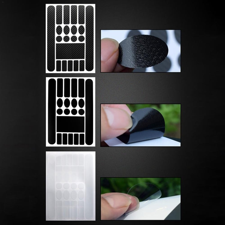 FMFXTR Bicycle Protection Chain Sticker Front Fork Protective Film, Color: Carbon Fiber