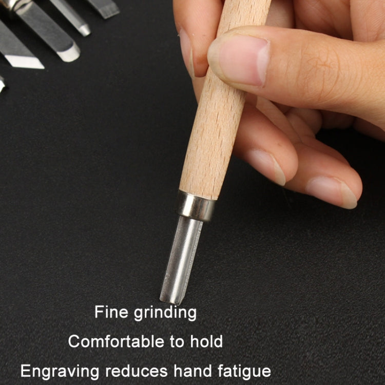 8 PCS/Set MYTEC Multifunctional Woodworking Rubber Stamp Carving Tool Knife - Burin &Cutting Knife by MYTEC | Online Shopping South Africa | PMC Jewellery | Buy Now Pay Later Mobicred