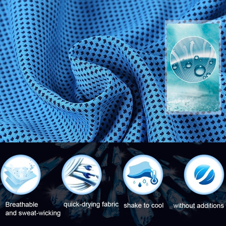 30x90cm Summer Fitness Cold Sports Towel To Cool Down Ice Cold Towel(Cylindrical Pink)