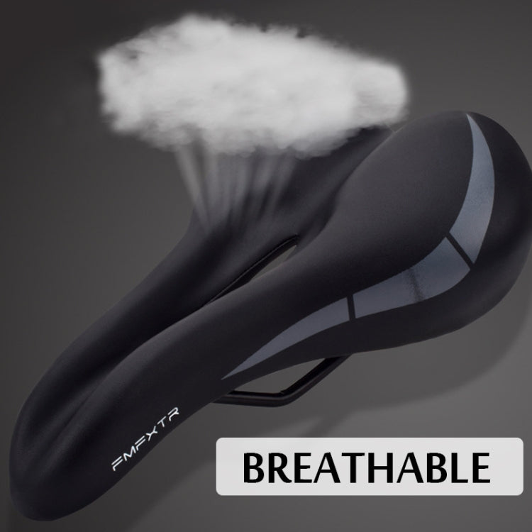 FMFXTR Bicycle Cushion Comfortable Hollow Breathable Saddle(Black) - Bicycle Saddle by FMFXTR | Online Shopping South Africa | PMc TechLife | Buy Now Pay Later Mobicred