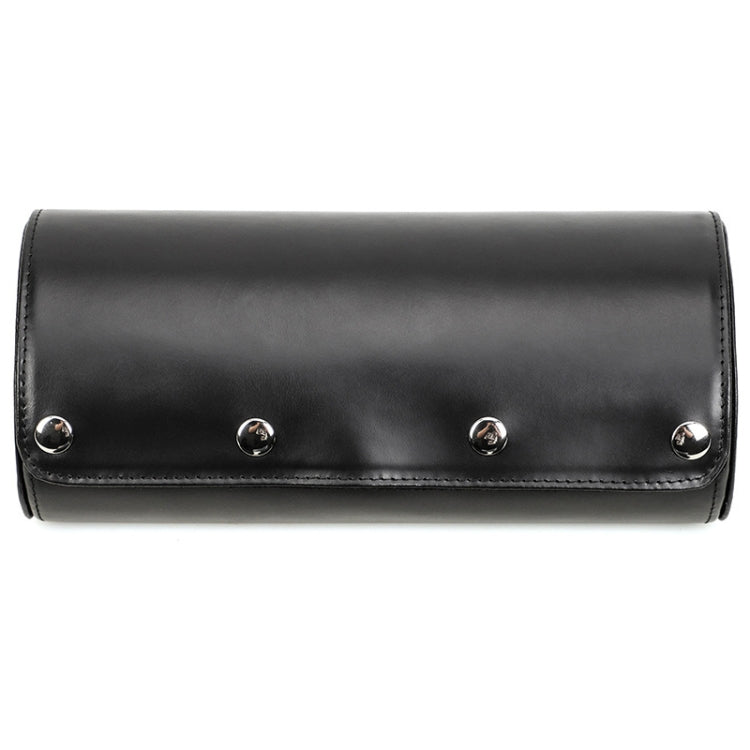 CONTACTS FAMILY Outdoor Convenient Leather Watch Storage Box(Black)