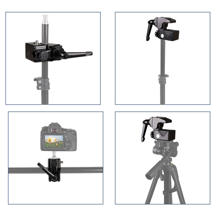 CL-22 Multi-function SLR Camera Fixed Clip Gimbal Vigorously Clip Photography Pliers(Black) - by PMC TechLife | Online Shopping South Africa | PMC TechLife | Buy Now Pay Later Mobicred