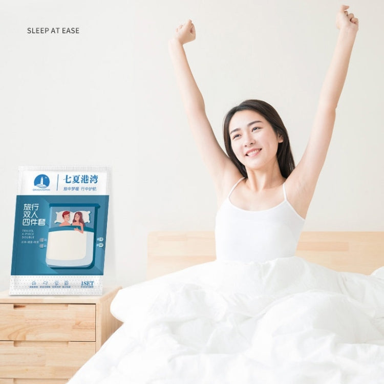 2 PCS Travel Hotel Supplies Disposable Anti-dirty Pillowcase Sheet Quilt Cover Quilt Cover For 1 Person 190x220cm