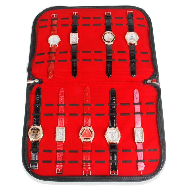 PU Leather Large Capacity Jewelry Watch Display Storage Bag - free shipping - PMc TechLife - Order now!
