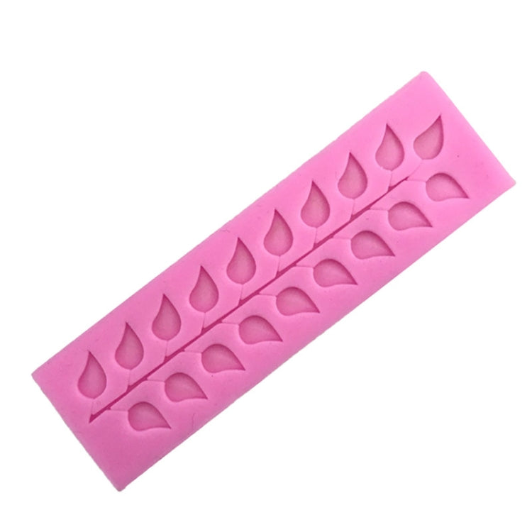 Long Strip Lace Tree Leaf Fondant Silicone Mold