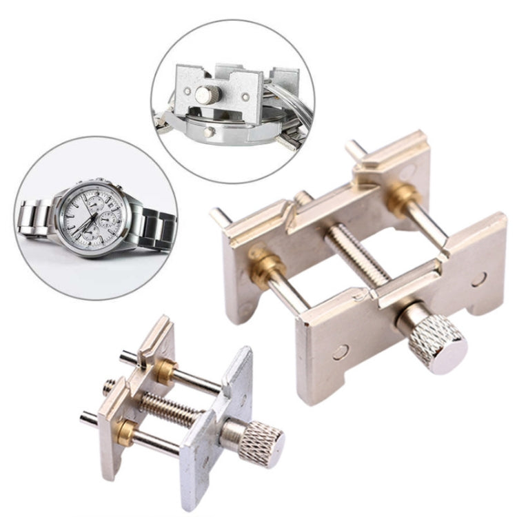 2 In 1 Watch Movement Holder Clip Base Metal Multi Function Vise Clamp, Random Color Delivery