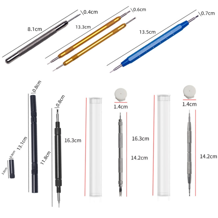 Screw Watch Repair Tool Ear Batch Replacement Watch Strap Tool, Gold - free shipping - PMC Jewellery - Order now!