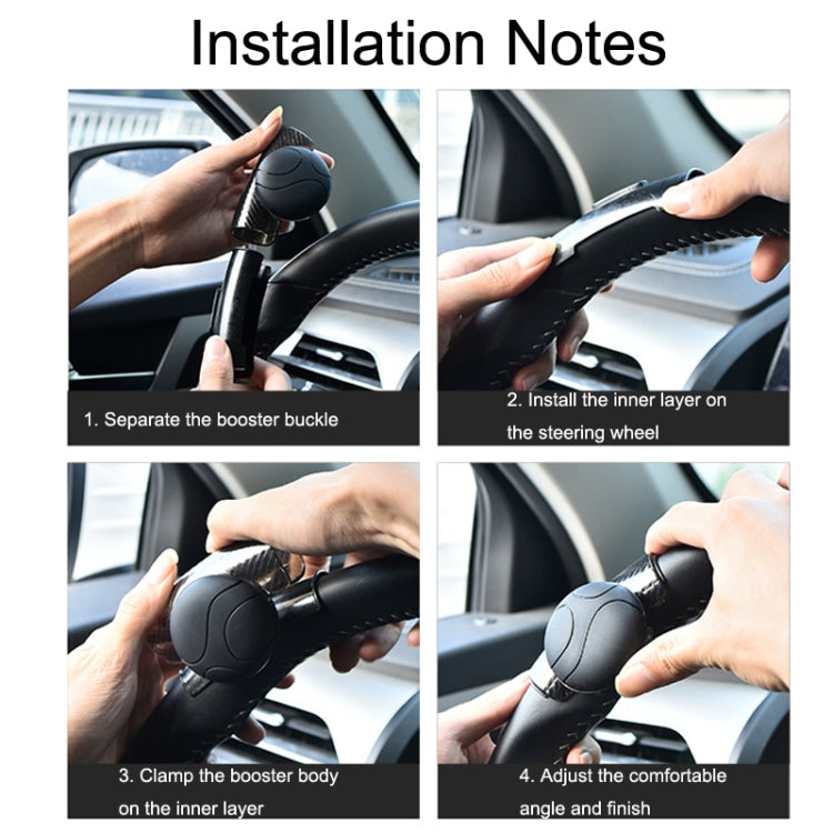 2PCS Automotive Silicone Bearing Steering Wheel Booster(Black) - Steering Wheel Accessories by PMC TechLife | Online Shopping South Africa | PMC TechLife | Buy Now Pay Later Mobicred