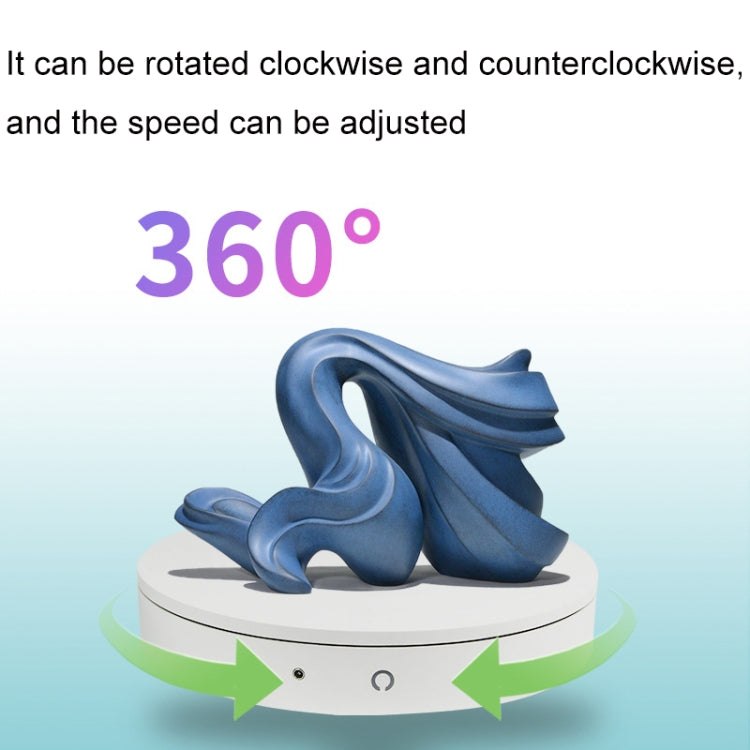 Electric Rotating Display Stand Electric Turntable, Specifications: Chinese Plug(White)