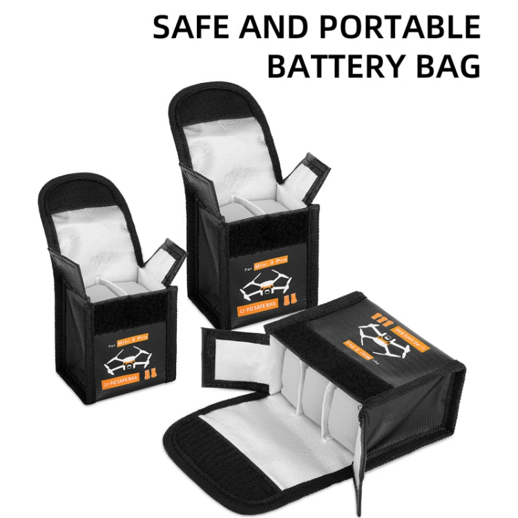 Sunnylife Battery Explosion-proof Bag Storage Bag for DJI Mini 3 Pro,Size: Can Hold 3 Batteries