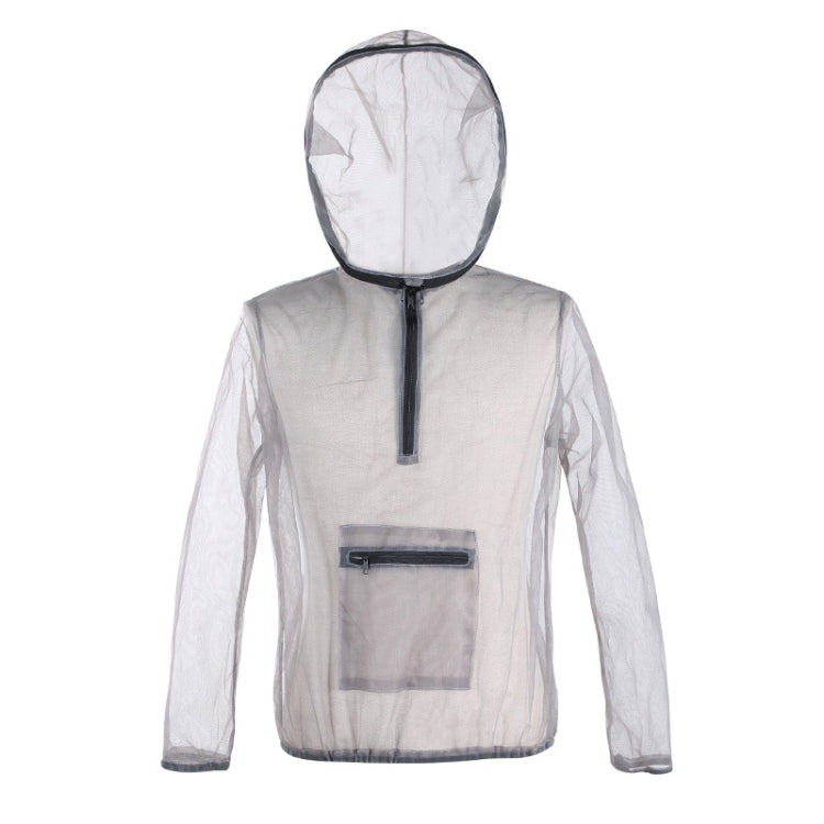 Jungle Expedition Breathable Insect-proof Jacket With Hood Anti-bite Mesh Gauze Cloth, Size: XL