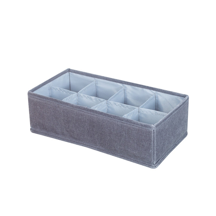 Foldable Drawer Clothes Storage Box, Spec: 8 Grids (Gray)