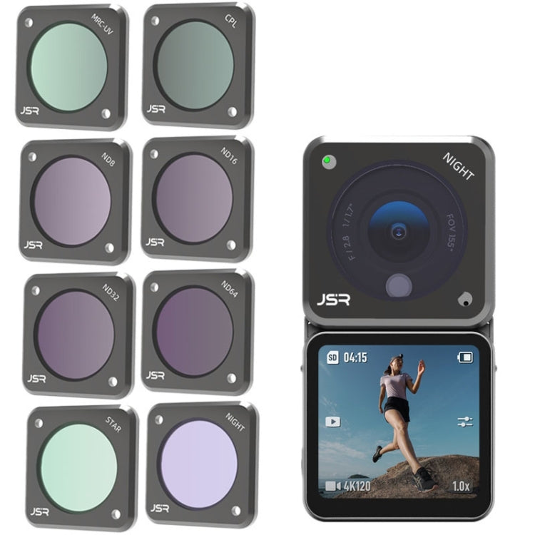 JUNESTAR Action Camera Filters For DJI Action 2,Style: ND16