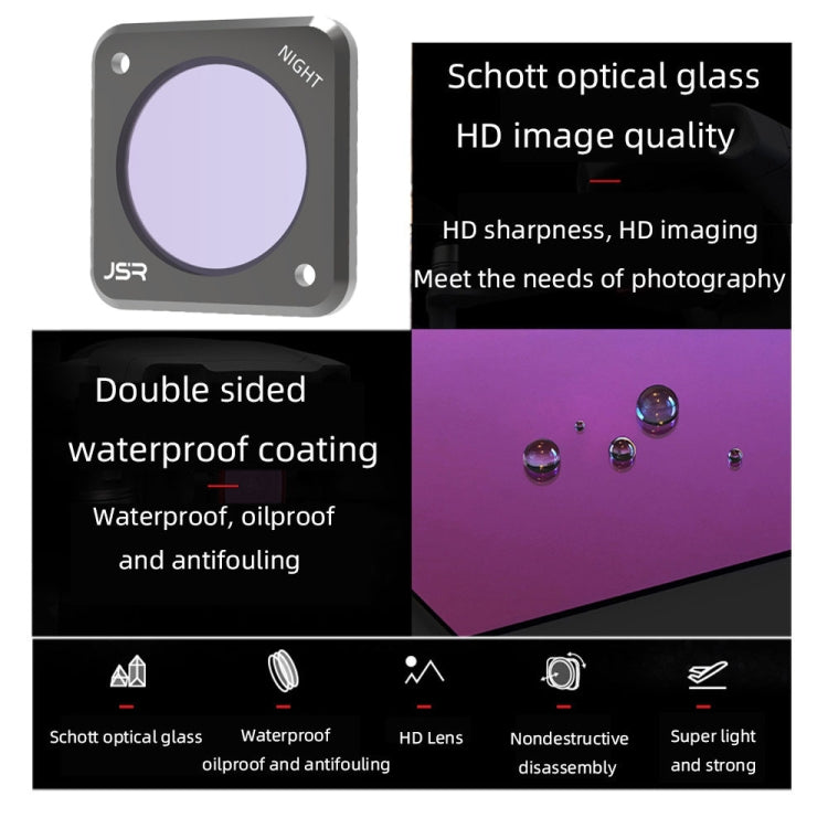 JUNESTAR Action Camera Filters For DJI Action 2,Style: ND16